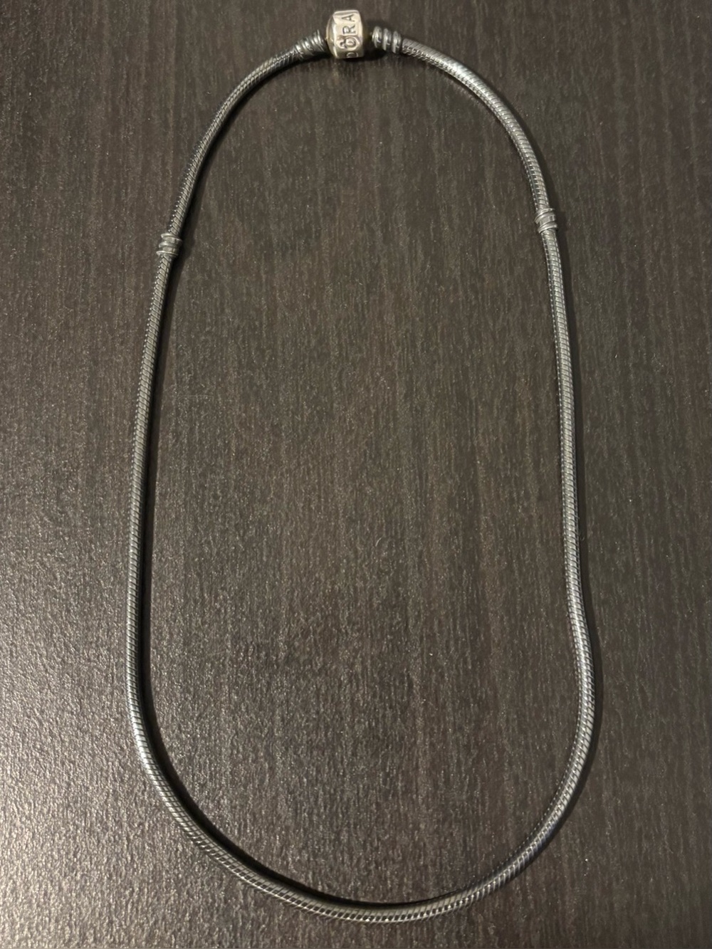 Pandora Retired Oxidized Necklace